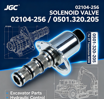 02104-256 0501-320-205   Excavator Parts Solenoid Valve for Zf Transmission Wg98