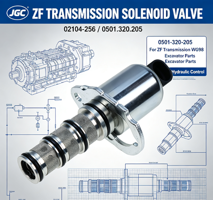 02104-256 0501-320-205   Excavator Parts Solenoid Valve for Zf Transmission Wg98