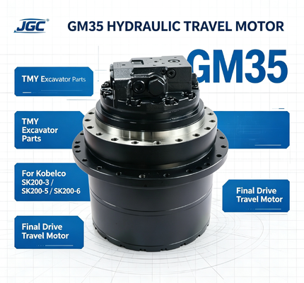 GM35  Excavator Parts Hydraulic Travel Motor for Kobelco Compatible with SK200-3 SK200-5 SK200-6