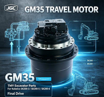 GM35  Excavator Parts Hydraulic Travel Motor for Kobelco Compatible with SK200-3 SK200-5 SK200-6