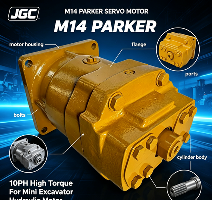 M14 parker Servo Motor 10hp High Torque Hydraulic Motor for Mini Excavator