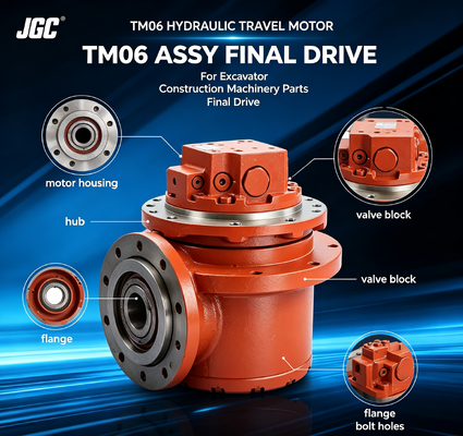 TM06  Construction Machinery Parts Hydraulic Travel Motor Assy Final Drive for Excavator