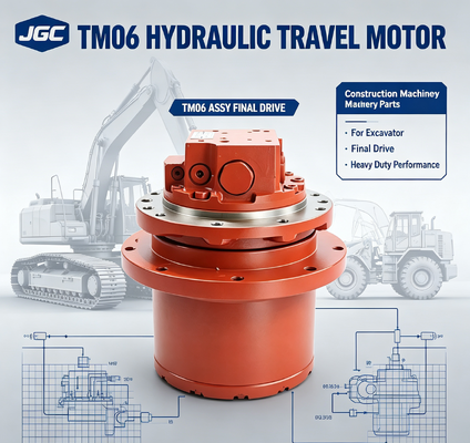 TM06  Construction Machinery Parts Hydraulic Travel Motor Assy Final Drive for Excavator