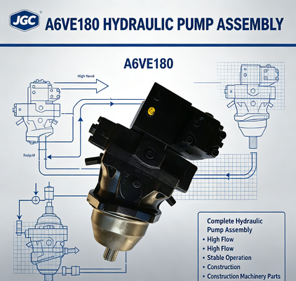 A6VE180 Complete Hydraulic Pump Assembly High Flow Stable Operation