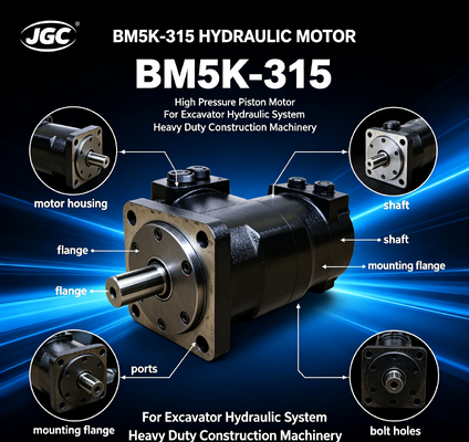 BM5K-315 Hydraulic Motor High Pressure Piston Motor for Excavator Hydraulic System Heavy Duty Construction Machinery
