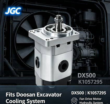 K1057295  DX500 Hydraulic Fan Drive Motor , High Performance Excavator Fan Hydraulic Motor for Doosan Excavator