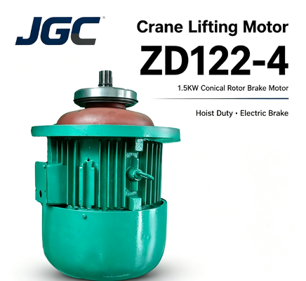ZD122-4  Crane Lifting Motor  Type 1.5KW Conical Rotor Brake Motor